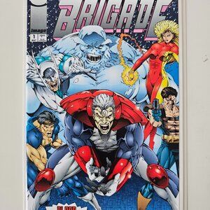 BRIGADE #1 May 1993 Image Comics Blood Brothers Part 1! VF/NM